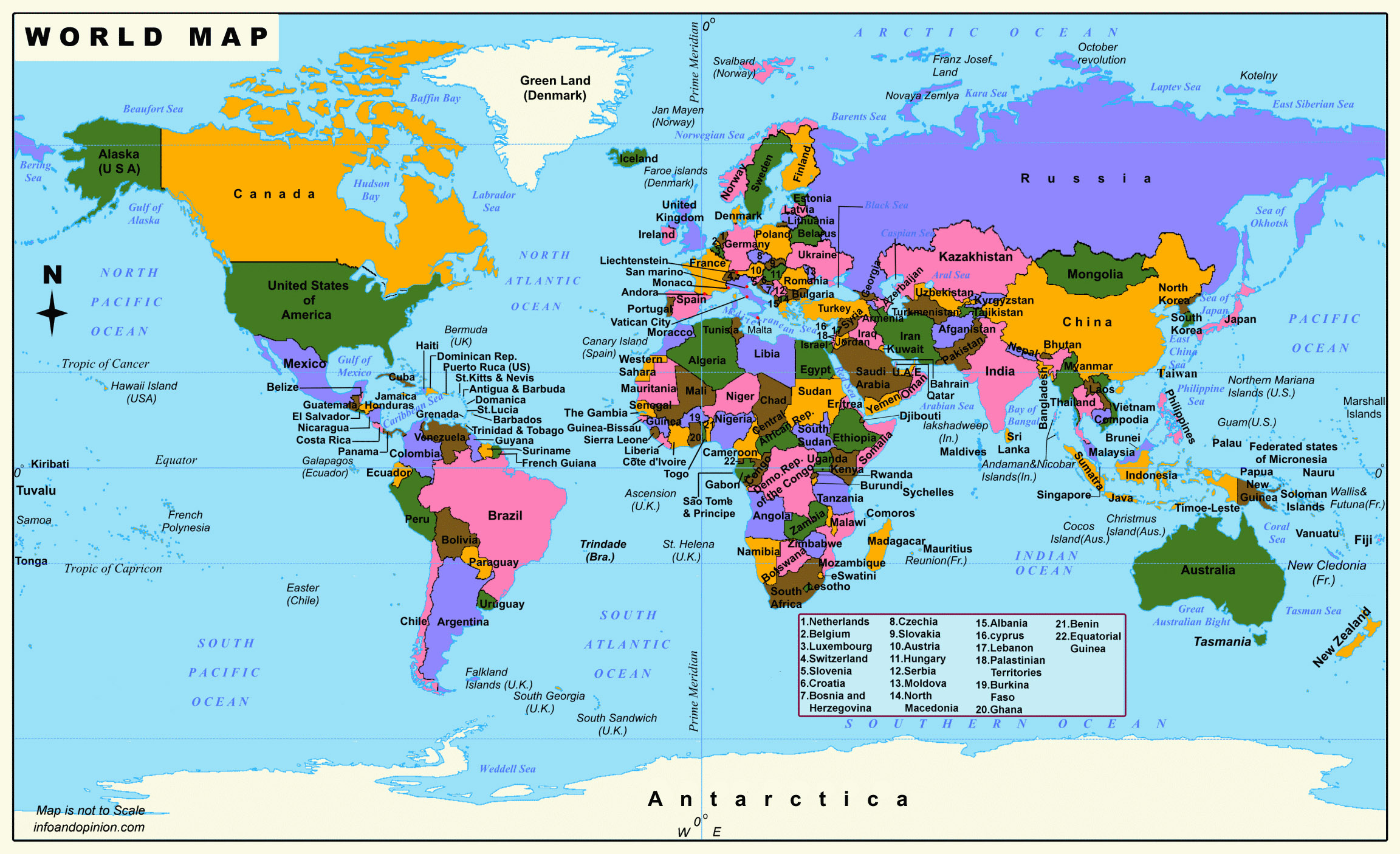 Free Printable World Map Poster For Kids [Pdf] pertaining to Free Printable World Map