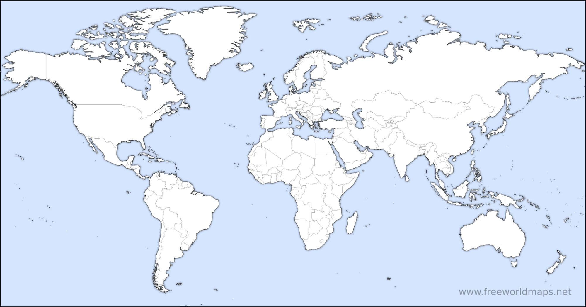 Free Printable World Maps in Free Printable World Map Pdf