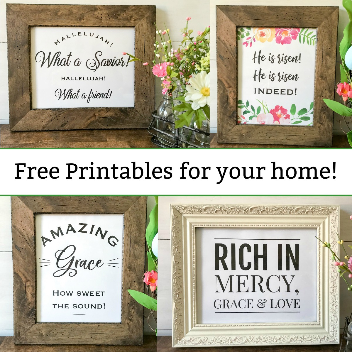 Free Printables Christian Wall Art - Spring And Easter Decor pertaining to Free Printable Christian Art
