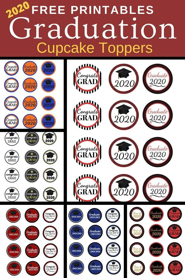 Free Printables: Graduation Cupcake Toppers pertaining to Free Printable Graduation Cupcake Toppers