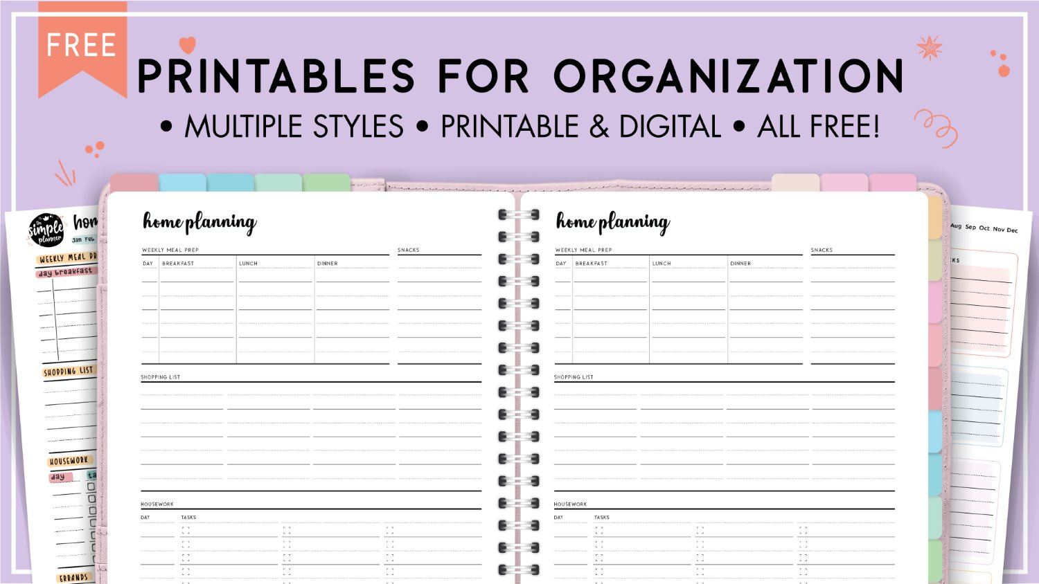 Free Printables Organization Friendly - Your Home Made Easy with regard to Free Printable Home Organization Worksheets