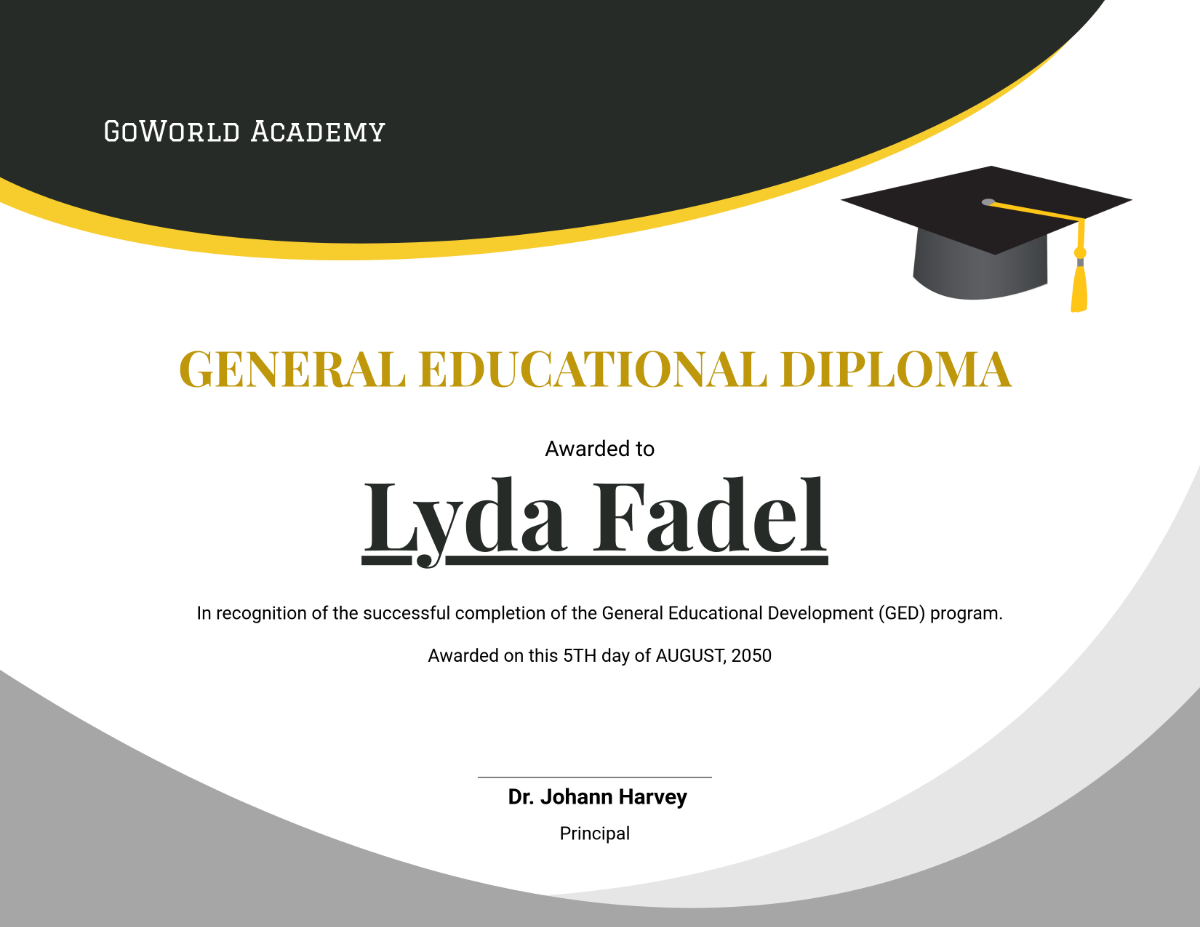 Free Professional Ged Diploma Certificate Template To Edit Online regarding Free Printable Ged Certificate