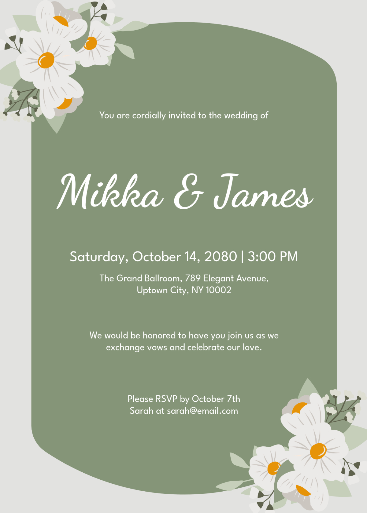 Free Professional Wedding Invitation With Picture Template To Edit for Free Printable Wedding Invitation Templates For Word