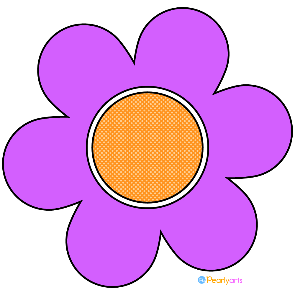 Free Purple Flower Clipart | Free Download| Pearly Arts with regard to Free Printable Clip Art Flowers