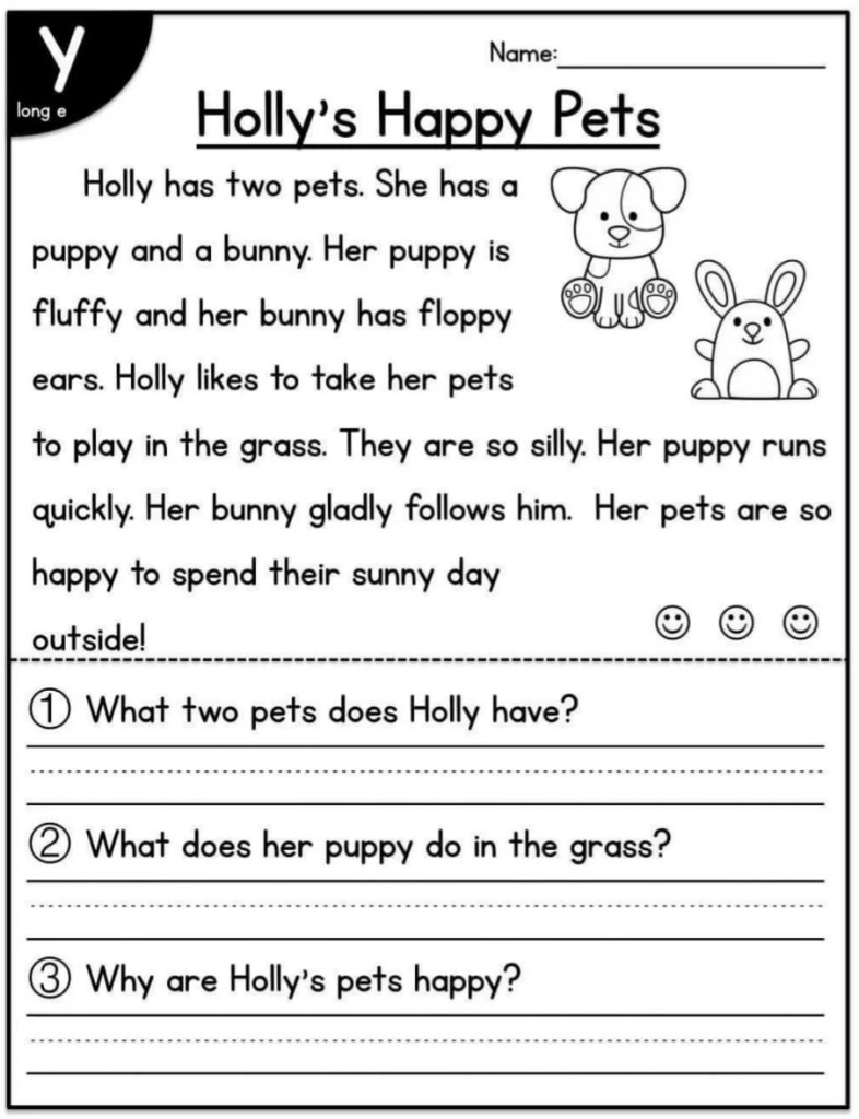 Free Reading Comprehension Worksheets - Printable | Worsheets within Free Printable Reading Comprehension Worksheets