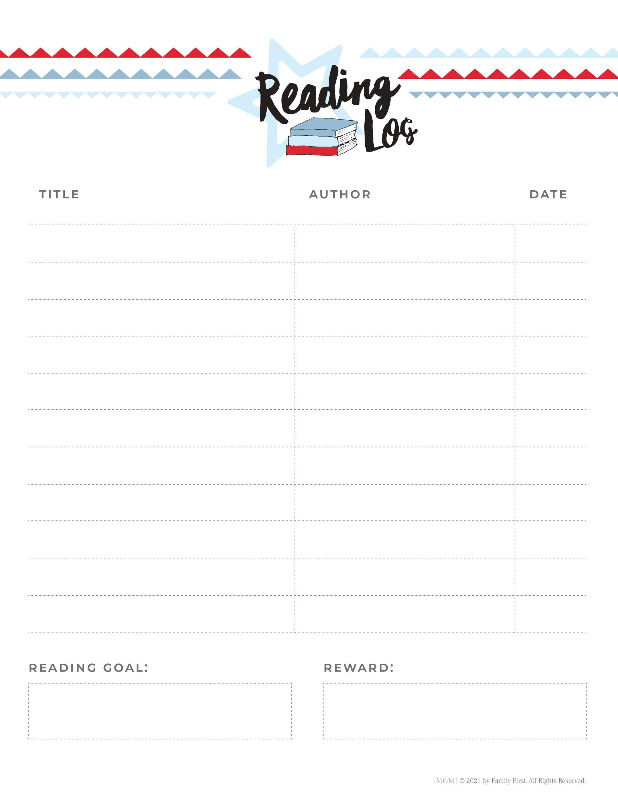 Free Reading Log Printable For Kids - Imom pertaining to Free Printable Reading Logs For Children