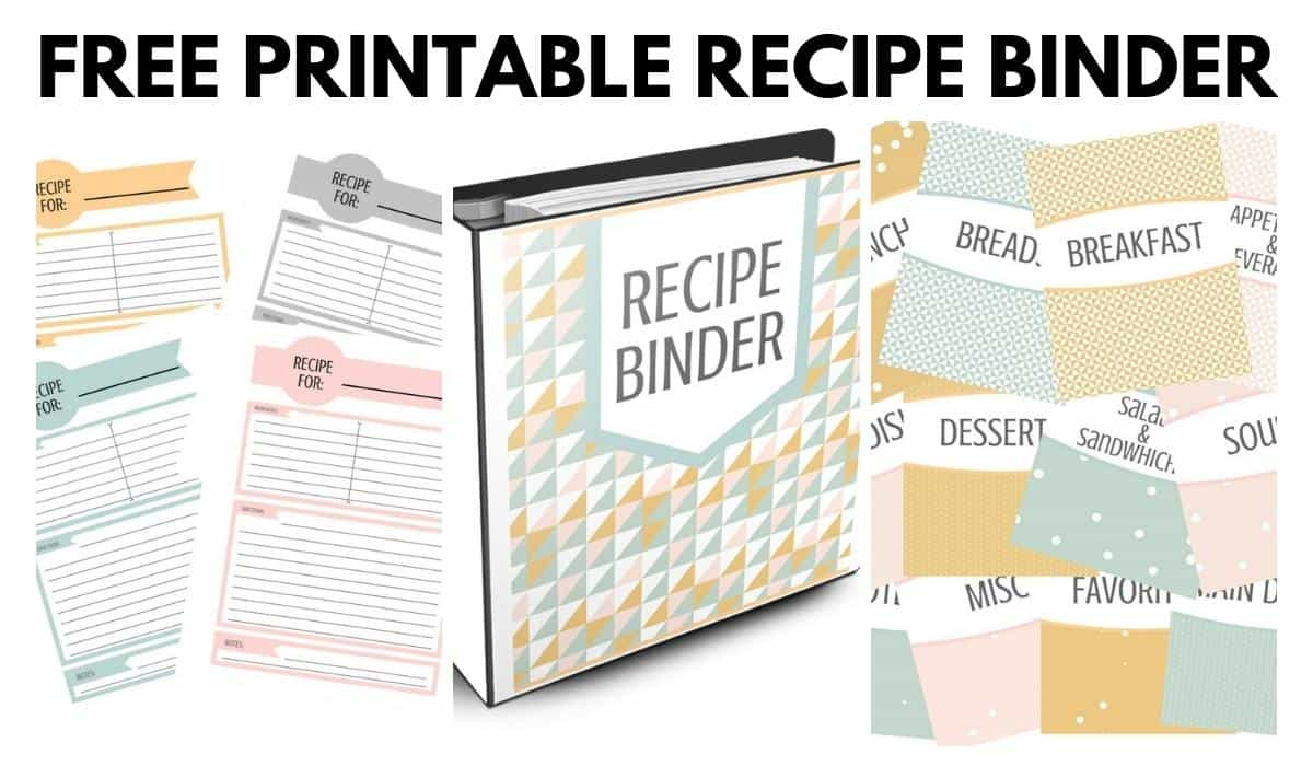 Free Recipe Binder Printables - I Scream For Buttercream for Free Printable Dessert Recipes