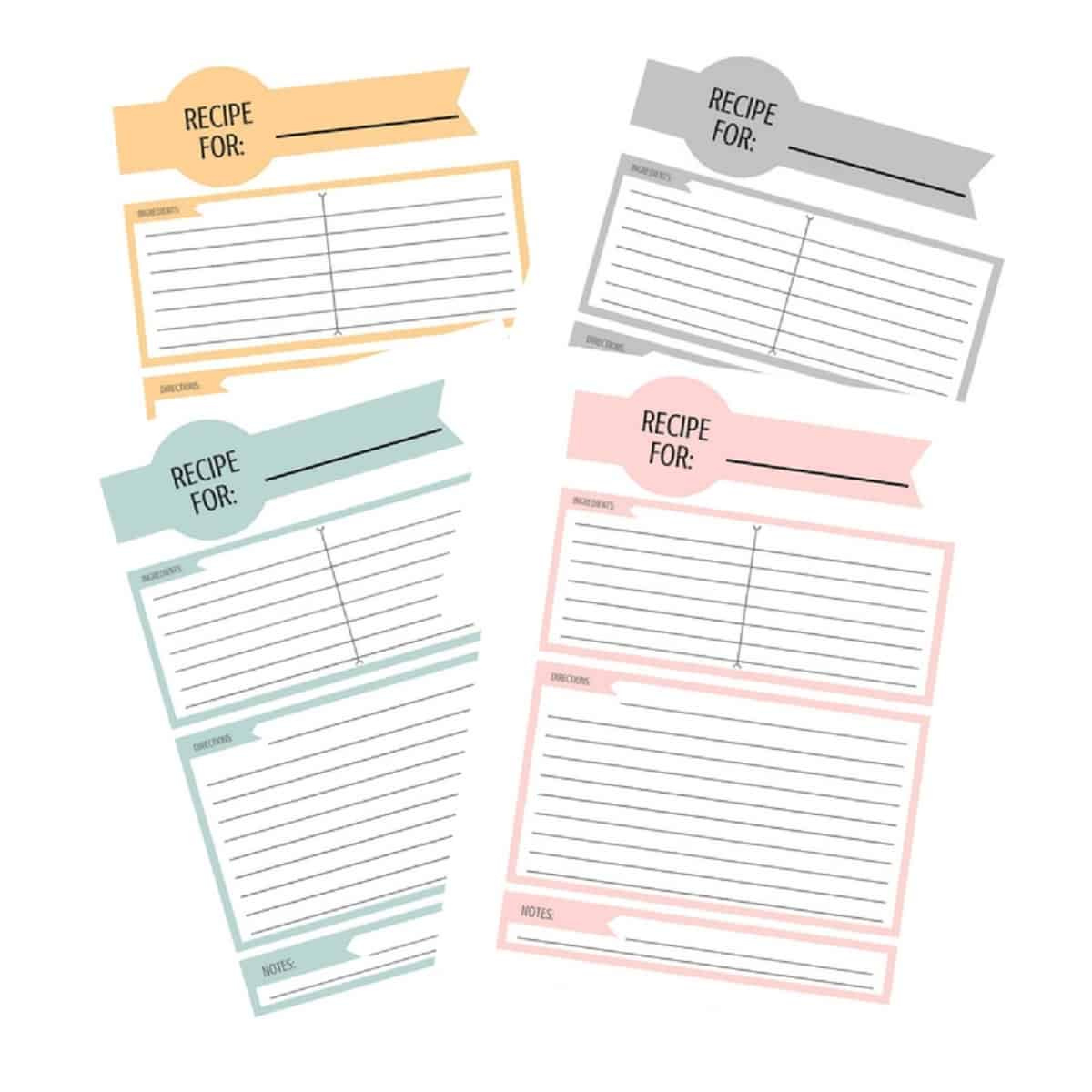 Free Recipe Binder Printables - I Scream For Buttercream with regard to Free Printable Recipe Binder Templates