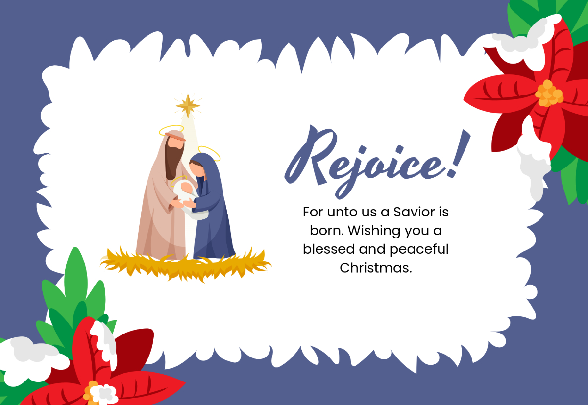 Free Religious Christmas Card Template To Edit Online with regard to Free Printable Religious Christmas Invitations