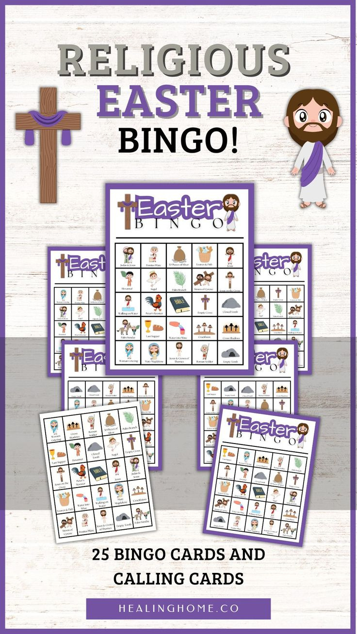 Free Religious Easter Bingo Printable! for Free Printable Religious Easter Bingo Cards