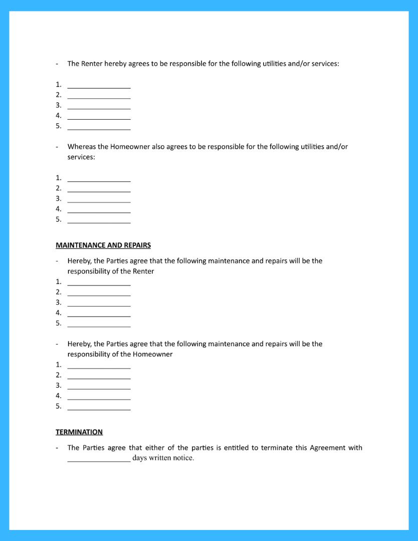 Free Room Rental Agreement Template To Win More Clients regarding Free Printable Room Rental Agreement Forms
