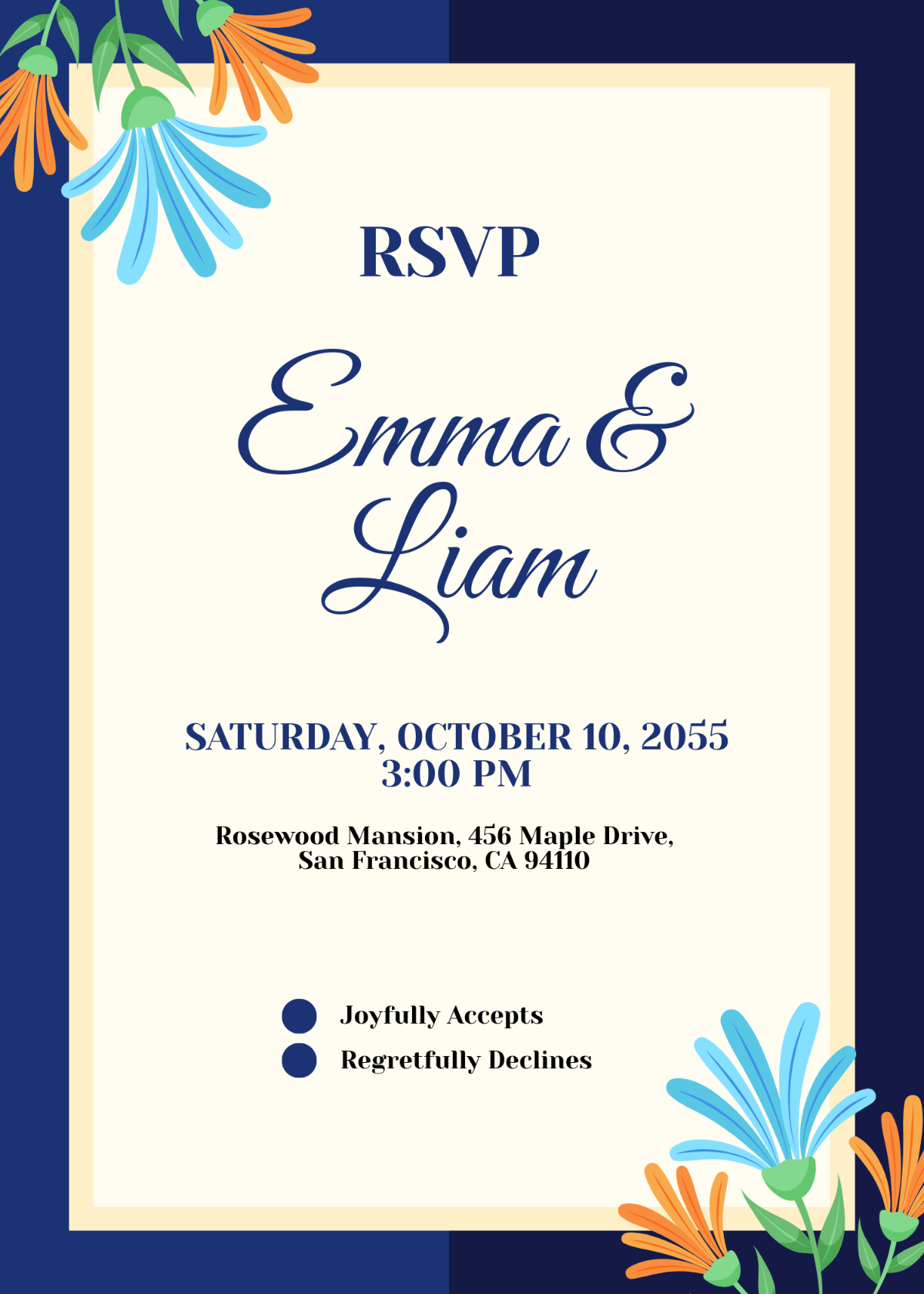Free Rsvp Card Invitation Templates, Editable And Printable within Free Printable Rsvp Cards