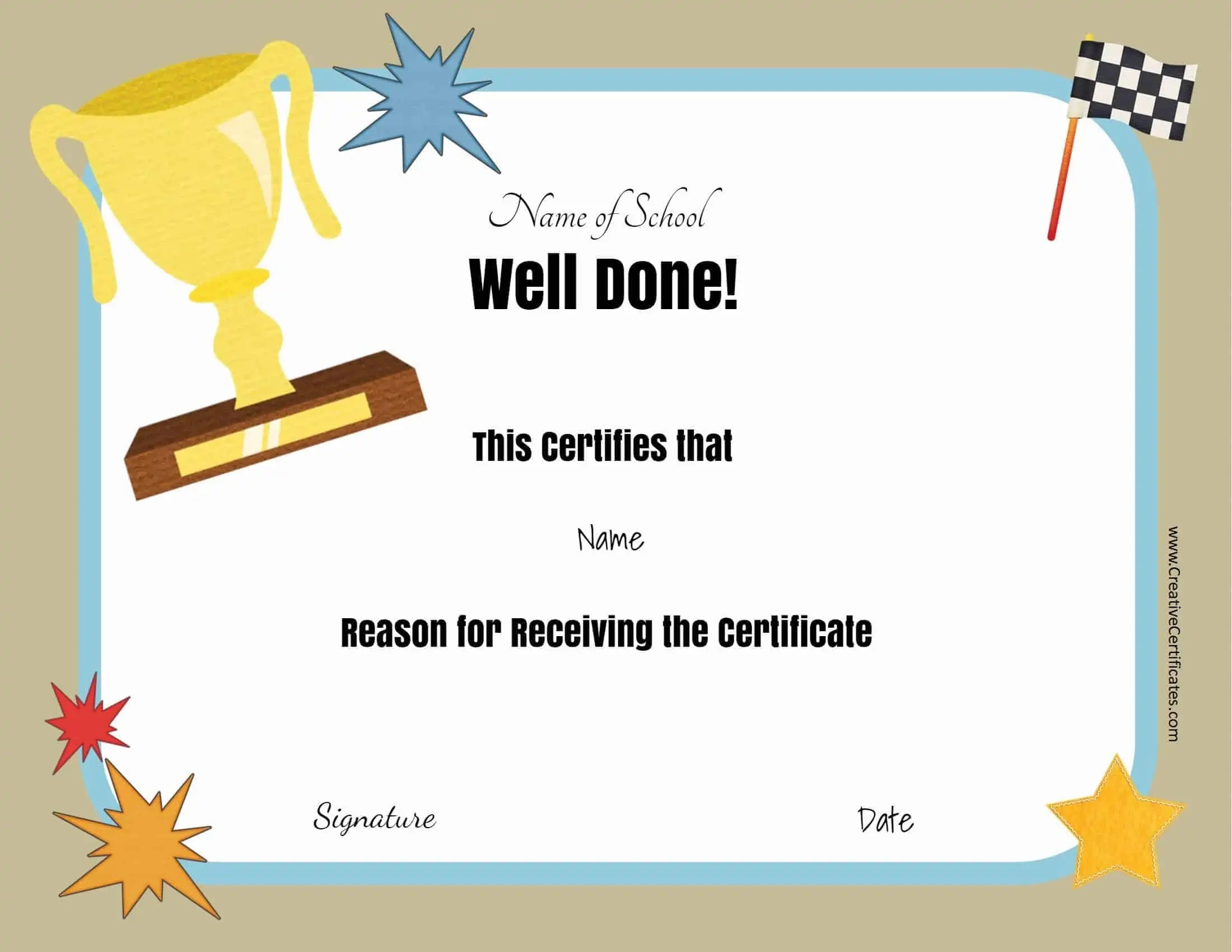 Free School Certificates &amp;amp; Awards intended for Free Printable School Certificates Templates