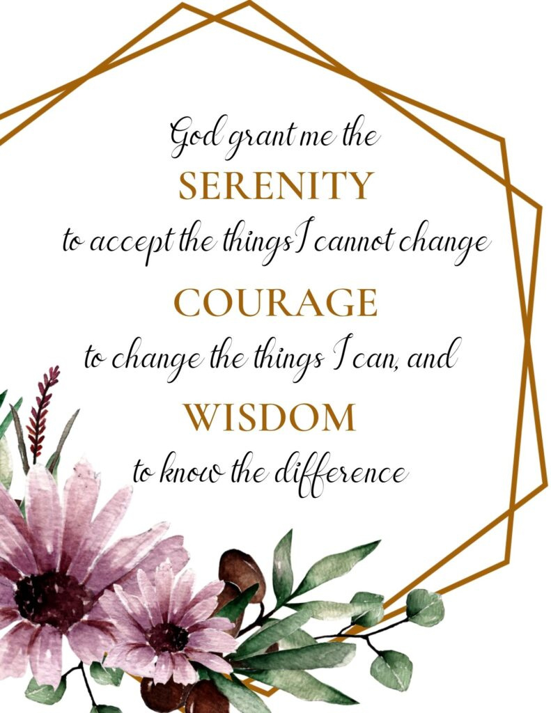 Free Serenity Prayer Printables - Worksheets Library throughout Free Printable Serenity Prayer