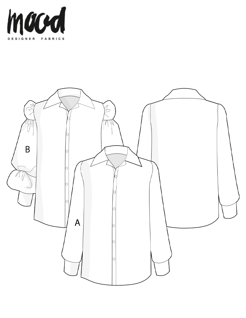 Free Sewing Patterns | Download Patterns | Mood Fabrics intended for Free Printable Blouse Sewing Patterns