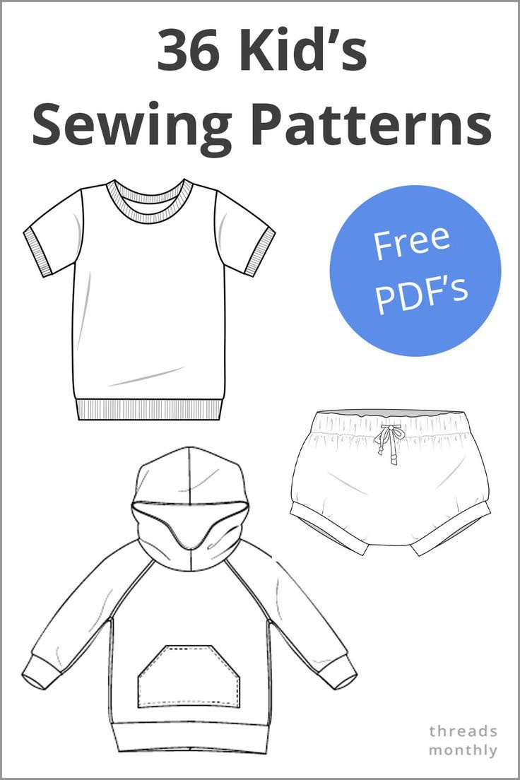 Free Sewing Patterns For Children | Printable Pdf Clothes | Sewing within Free Printable Sewing Patterns For Kids