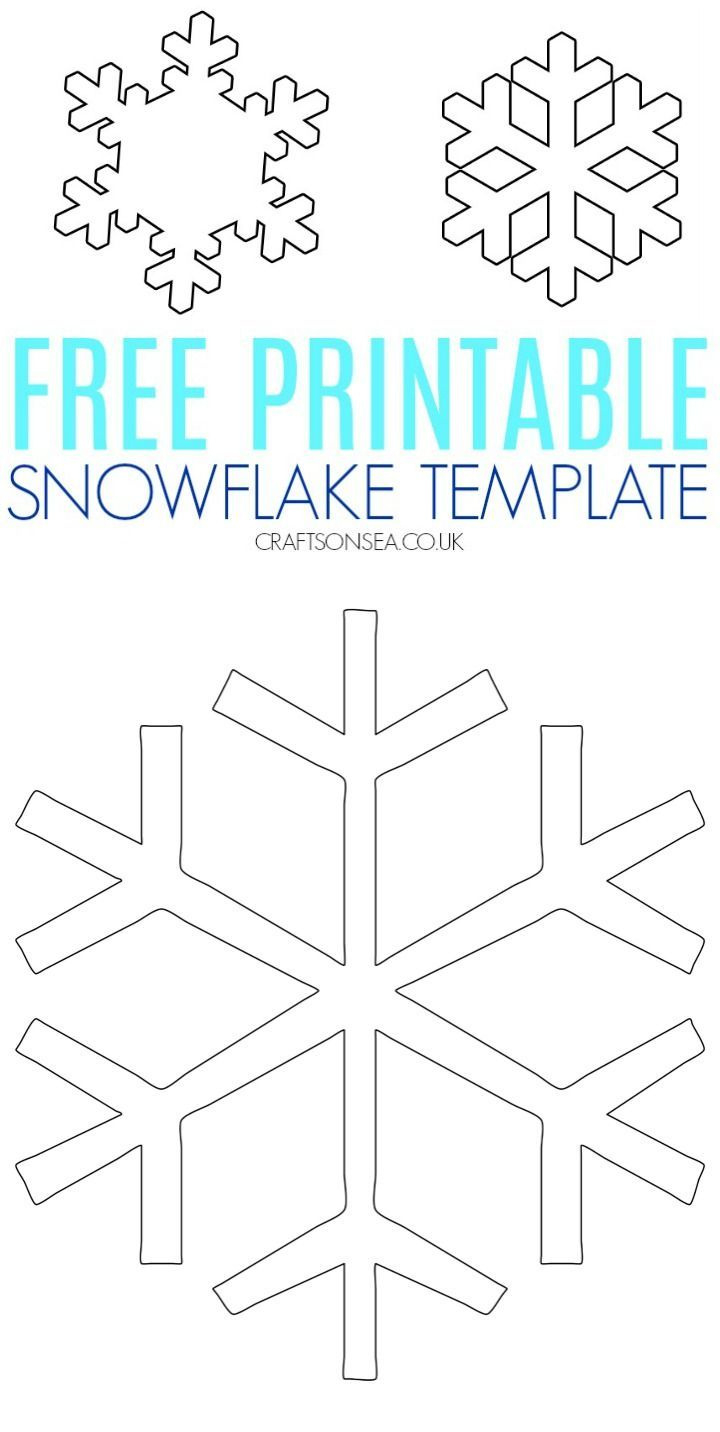 Free Snowflake Template for Snowflake Template Free Printable