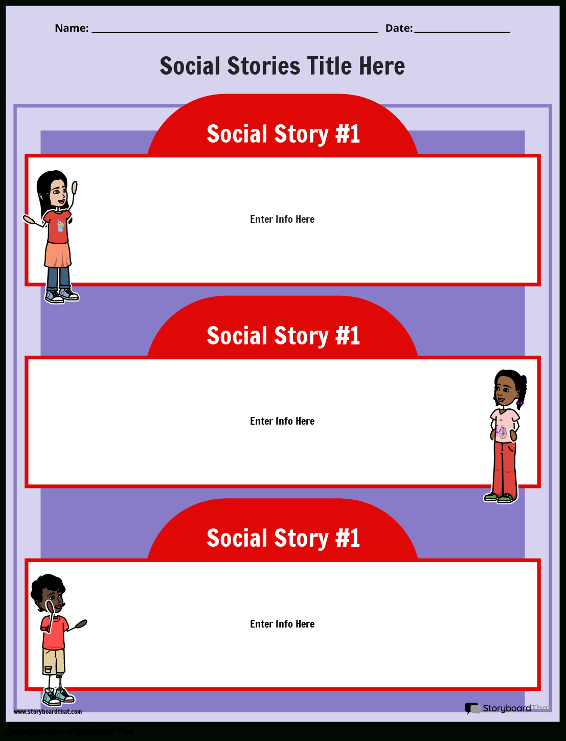 Free Social Story Templates: Create & Customize Easily for Free Printable Social Stories