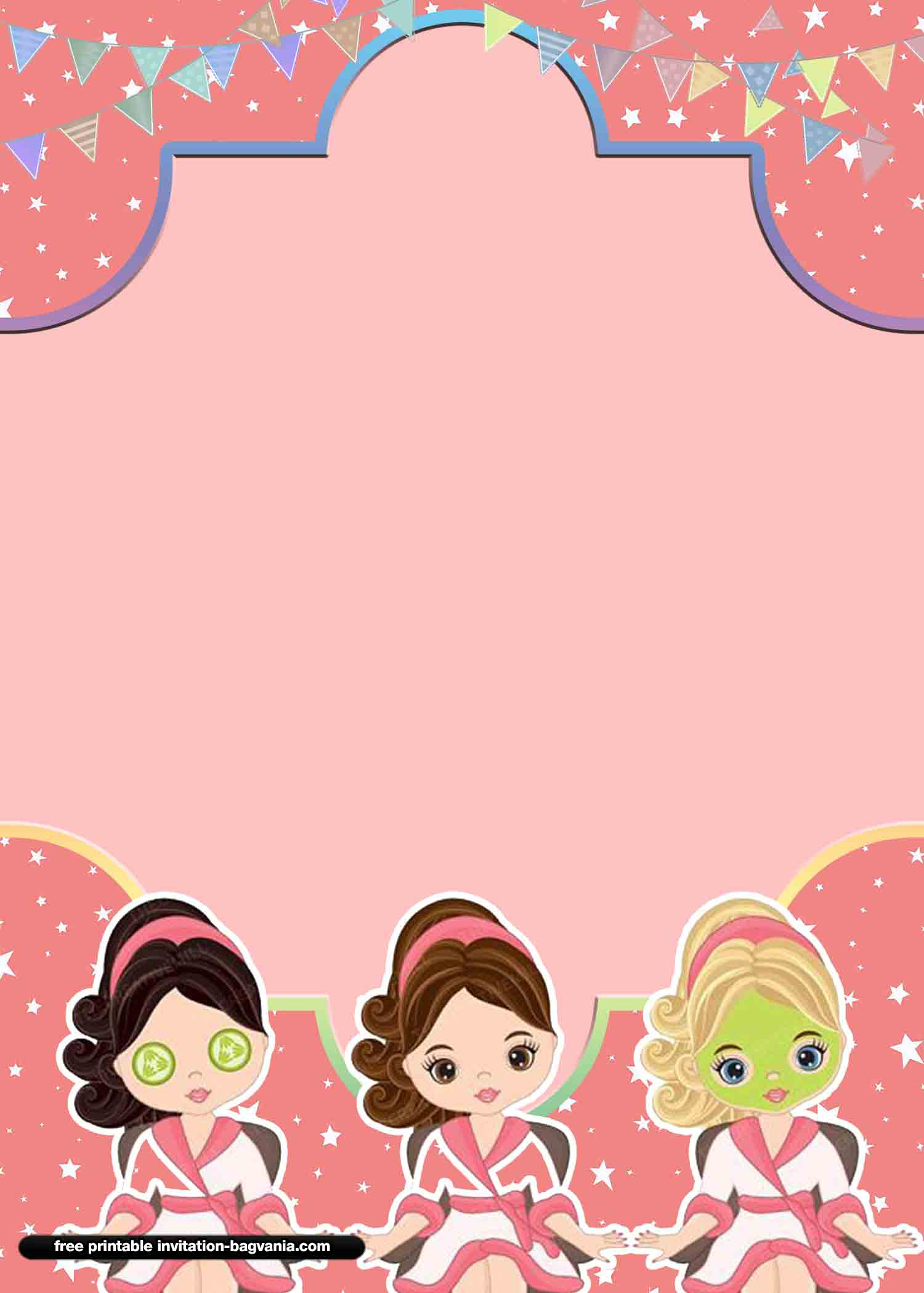 Free Spa Party Birthday Invitation Templates - Download Hundreds with regard to Free Printable Spa Party Invitations Templates