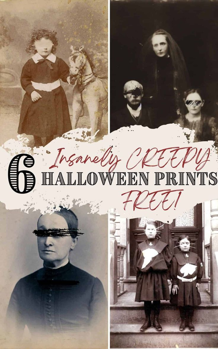 Free Spooky Halloween Vintage Photo Printables in Free Printable Vintage Halloween Images
