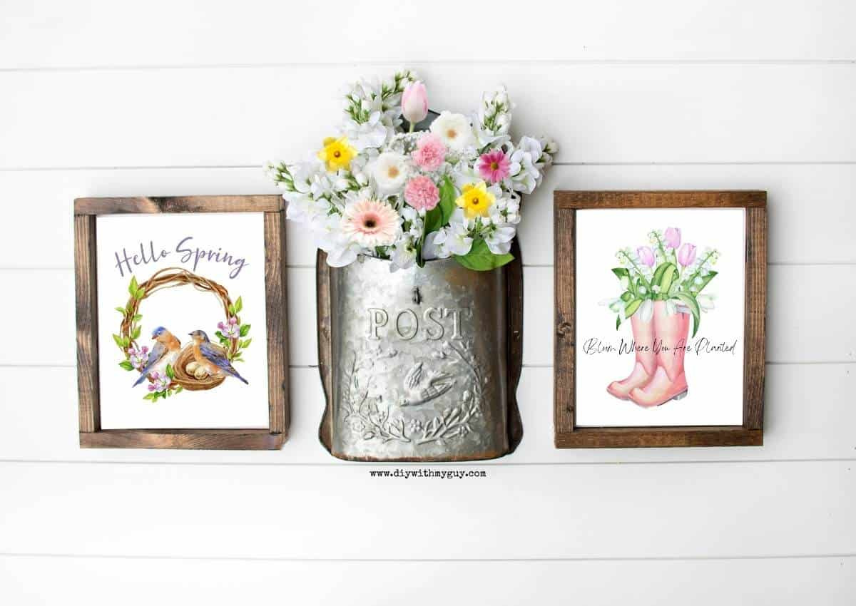 Free Spring Printables To Easily Decorate For Spring - Diy With My Guy throughout Free Printable Spring Decorations
