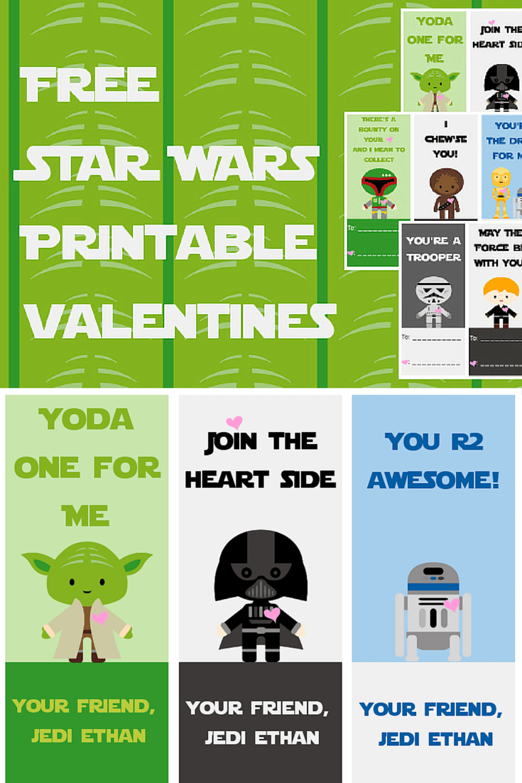 Free Star Wars Printable Valentines - A Grande Life for Free Printable Lego Star Wars Valentines