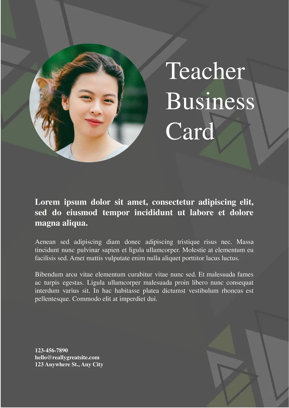 Free Teacher Business Card Template For Google Docs in Free Printable Business Card Templates For Teachers