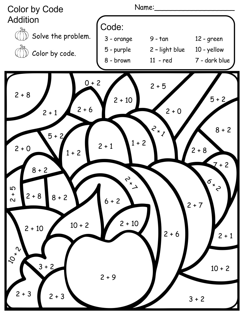 Free Thanksgiving Math &amp;amp;Amp; Literacy Worksheets For Kindergarten for Math Worksheets Thanksgiving Free Printable