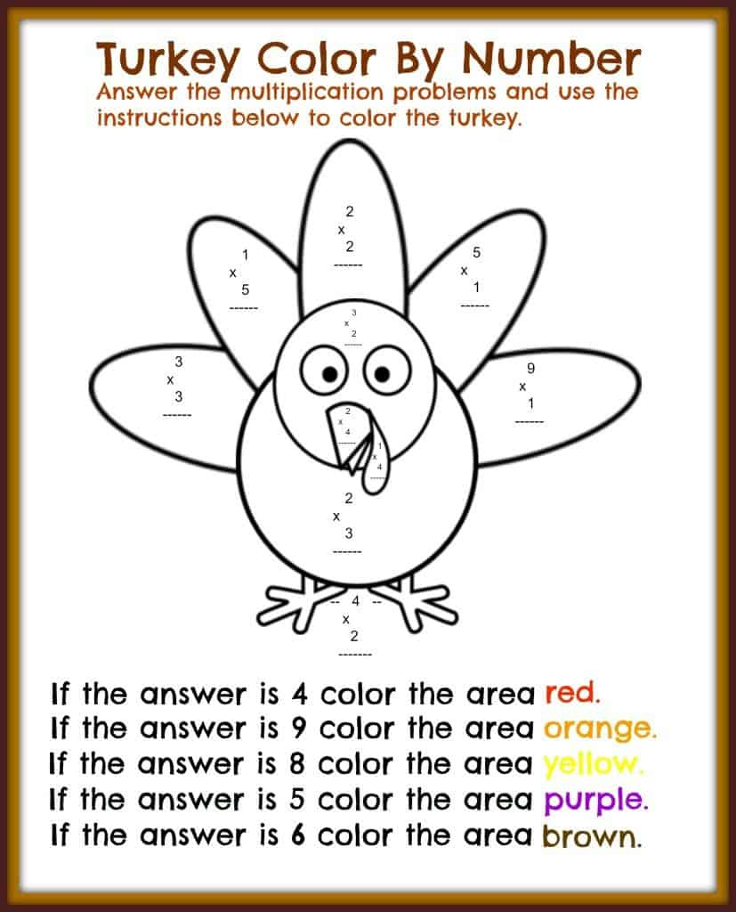 Free Thanksgiving Printable Math Worksheets - Midwest Modern Momma intended for Math Worksheets Thanksgiving Free Printable
