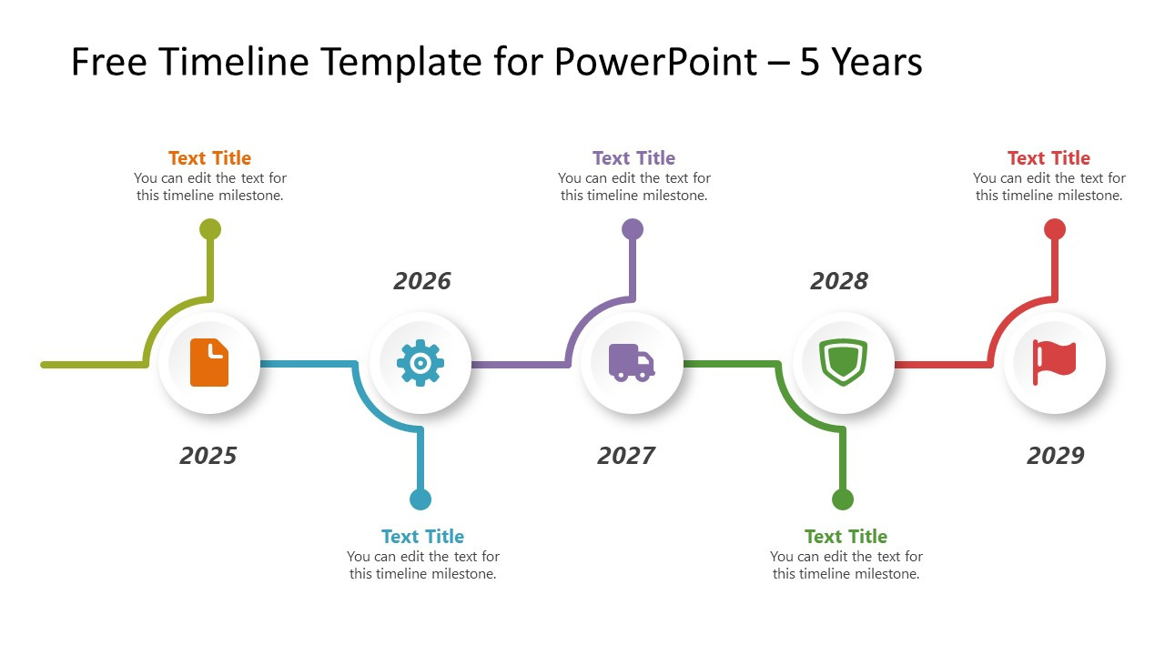 Free Timeline Template For Powerpoint & Presentation Slides intended for Free Timeline Creator Printable