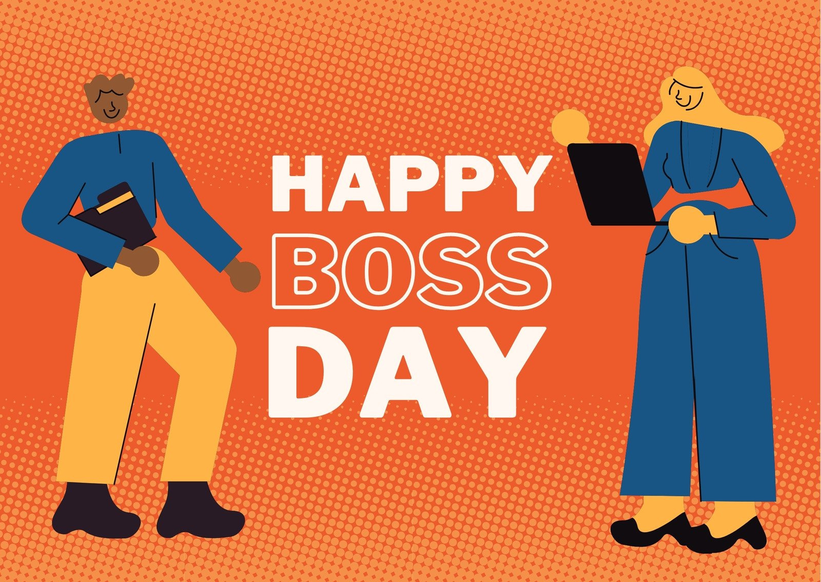 Free To Customize And Print Boss Day Card Templates | Canva intended for Boss Day Cards Free Printable