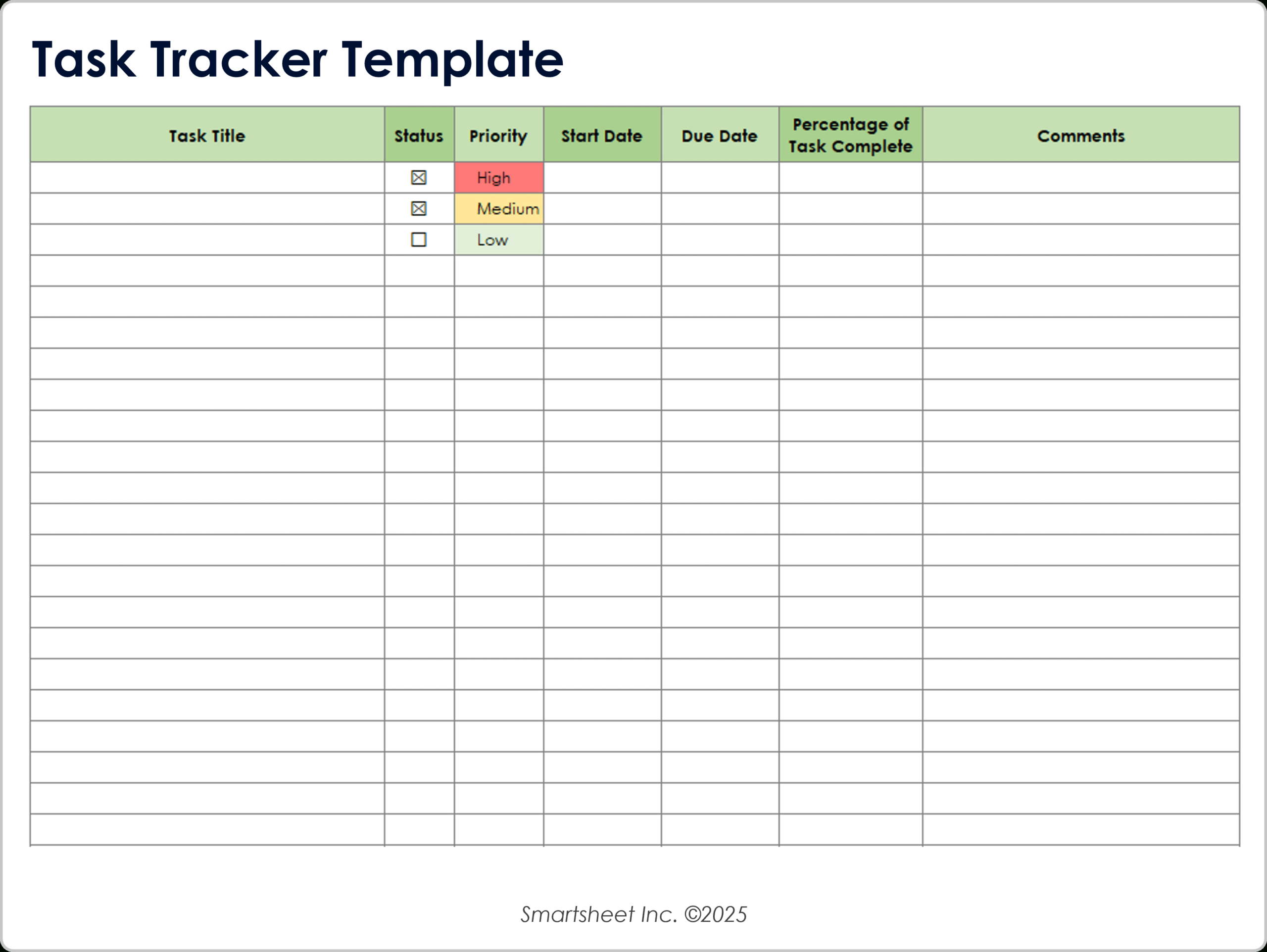 Free To-Do Lists & Task Tracker Templates in Free Printable Task Organizer