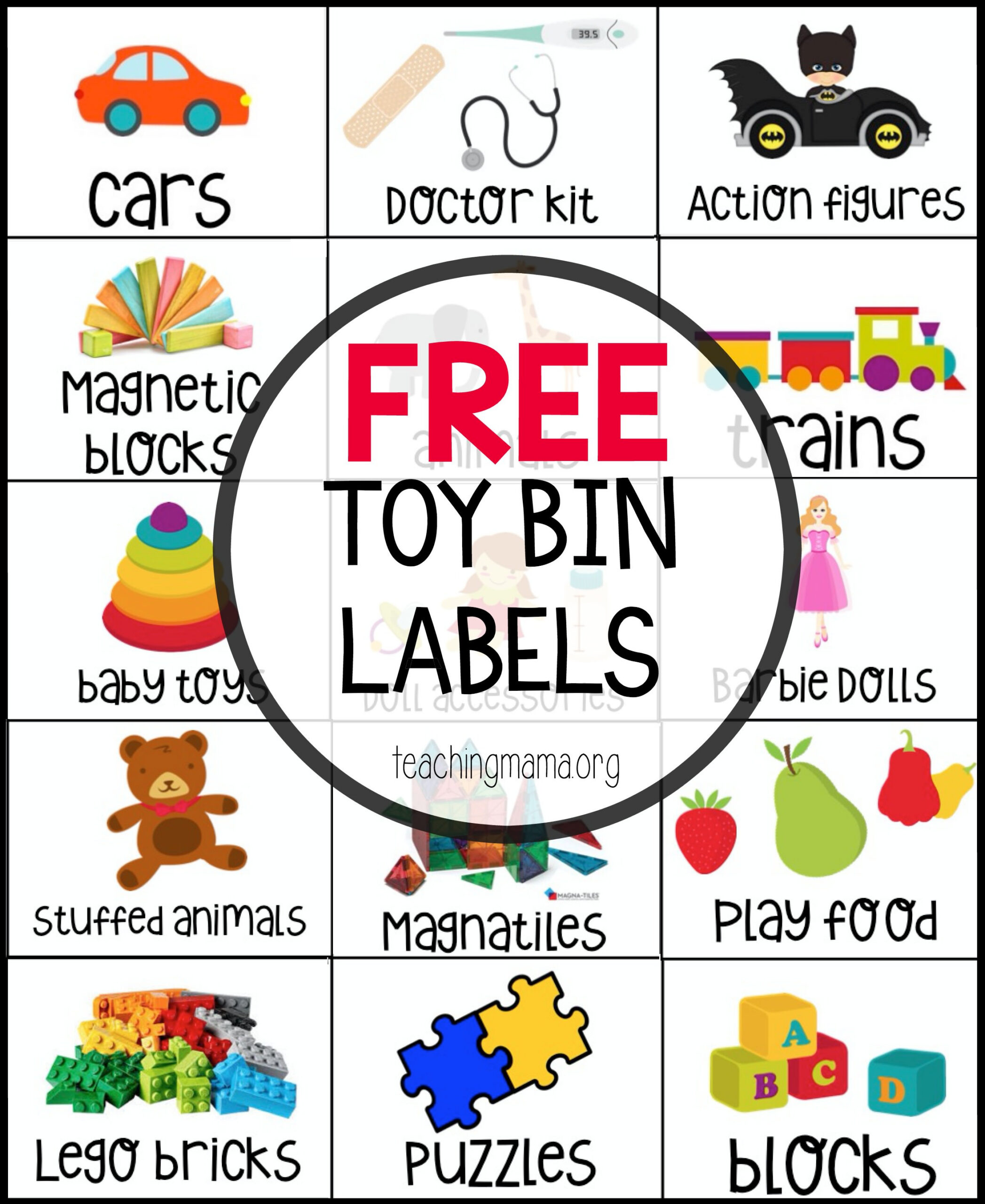 Free Toy Bin Labels pertaining to Free Printable Book Bin Labels