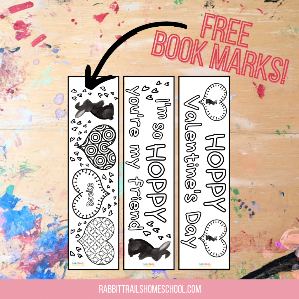 Free Valentine'S Book Marks For Your Little Book Lover! - Rabbit regarding Free Printable Valentine Books