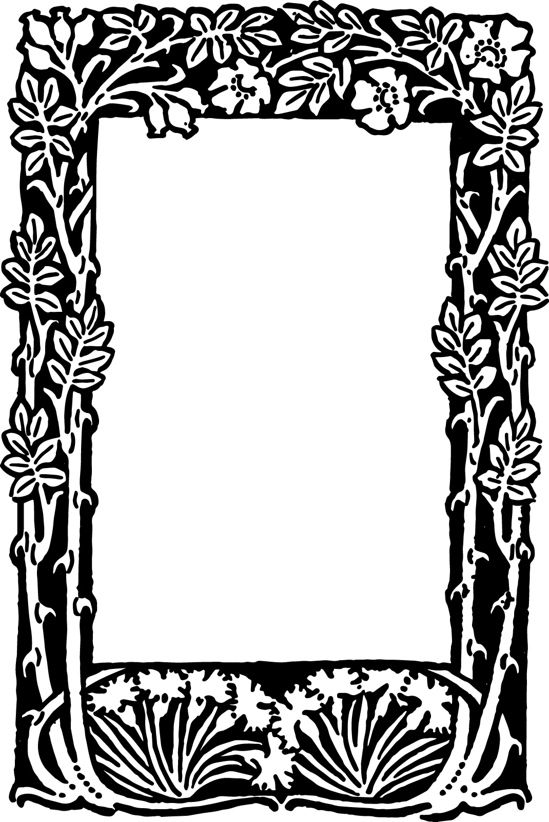 Free Vector – Floral Border Frame pertaining to Free Printable Borders And Frames