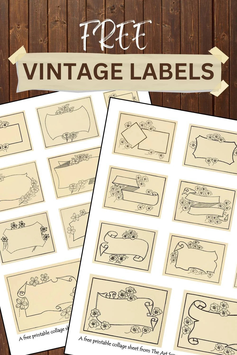 Free Vintage Labels Printables — The Art Scavenger throughout Free Printable Vintage Labels