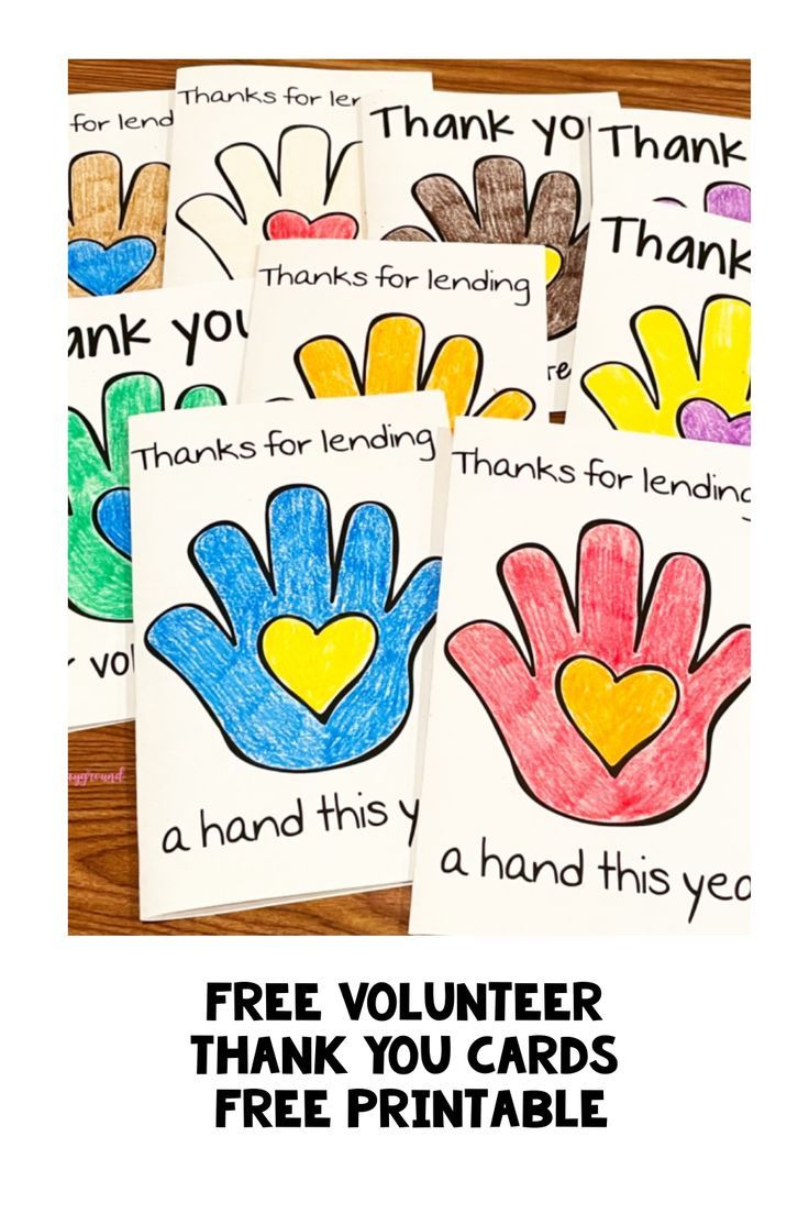 Free Volunteer Thank You Cards Free Printable throughout Free Printable Volunteer Thank You Cards