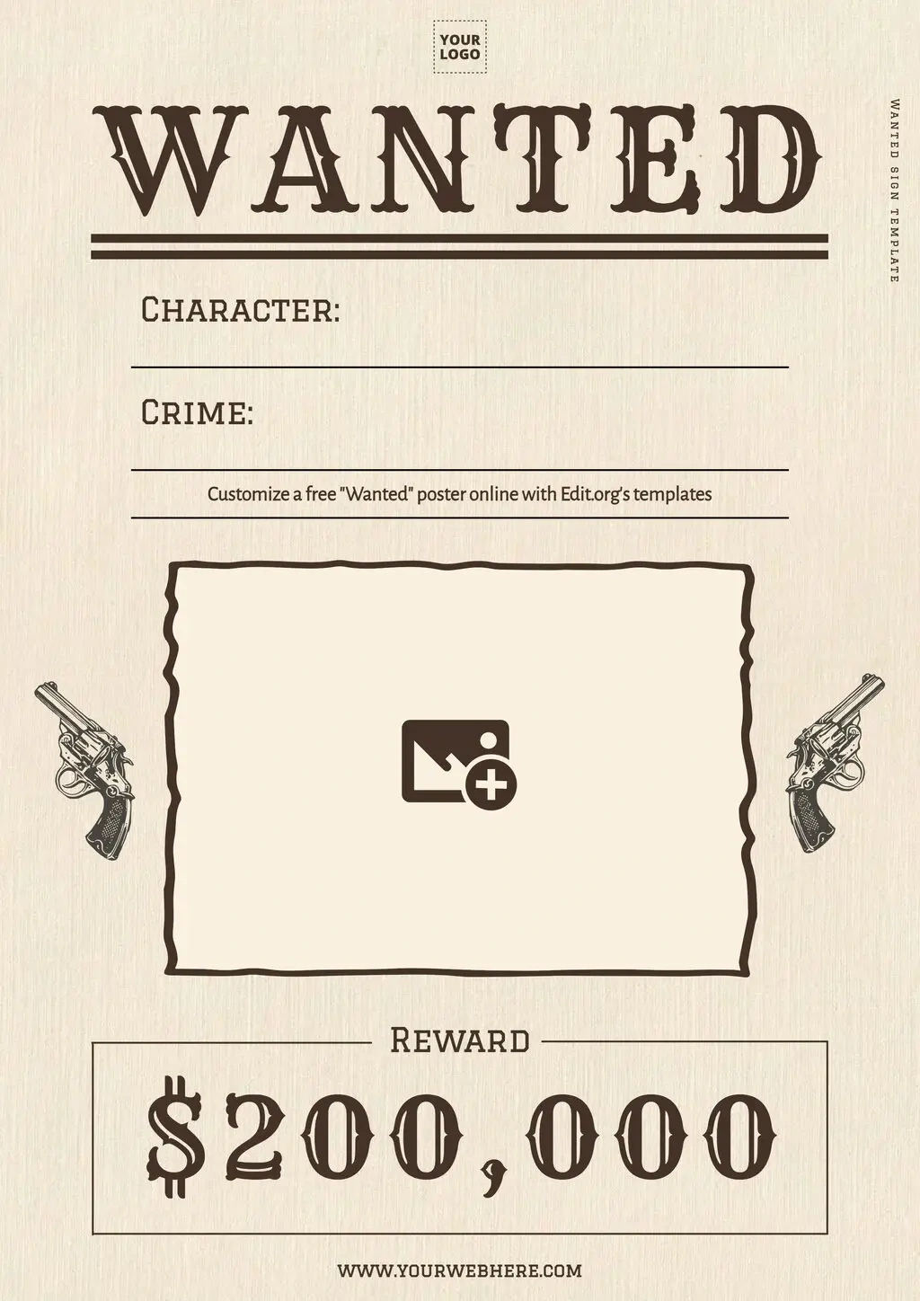 Free Wanted Poster Generator regarding Free Printable Wanted Poster Old West