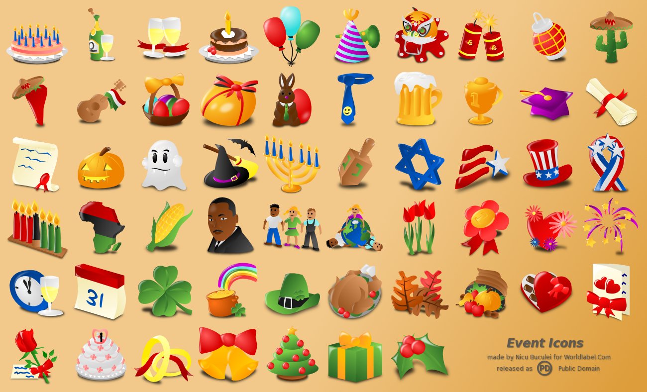 Free Web Icons For Events, Holidays & Occasions | Free Printable within Free Printable Icons