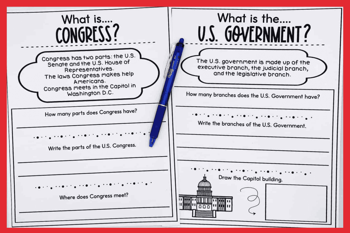 Free What Is Government Worksheet For Elementary Students in Free Printable Us Constitution Worksheets
