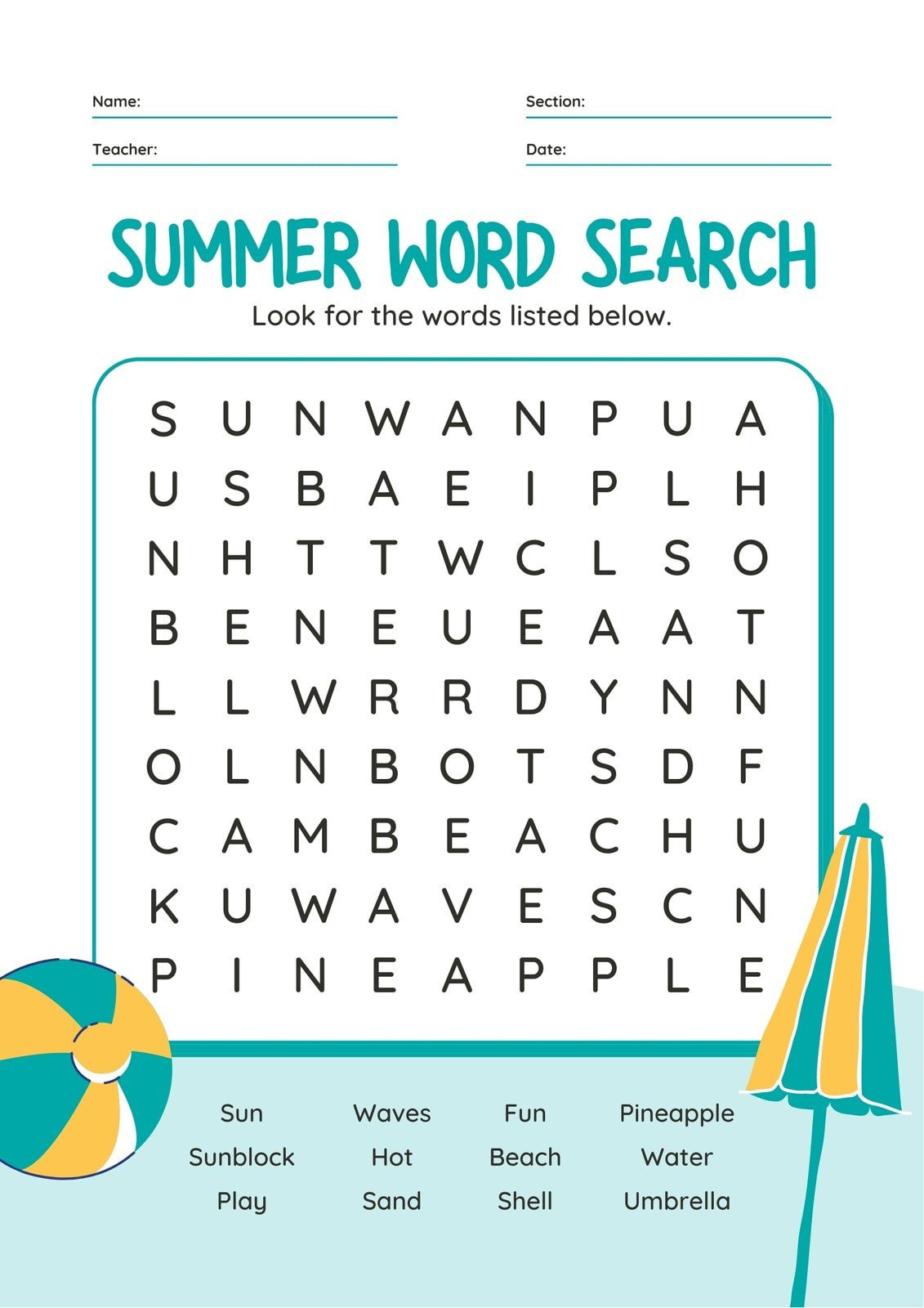 Free Word Search Maker – Make Your Own Word Search | Canva regarding Word Search Maker Free Printable