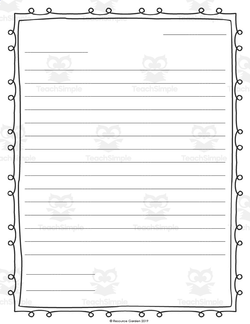 Friendly Letter Writing Template with regard to Free Printable Letter Writing Templates