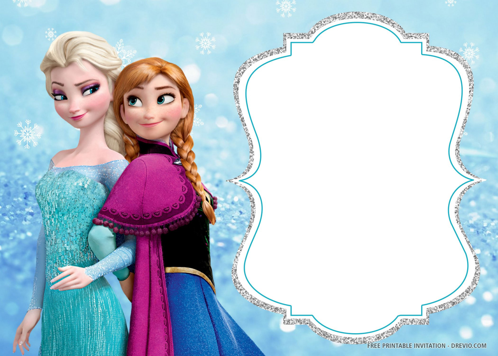 Frozen Printable Birthday Card - Printable Party Favors within Free Printable Frozen Birthday Invitations