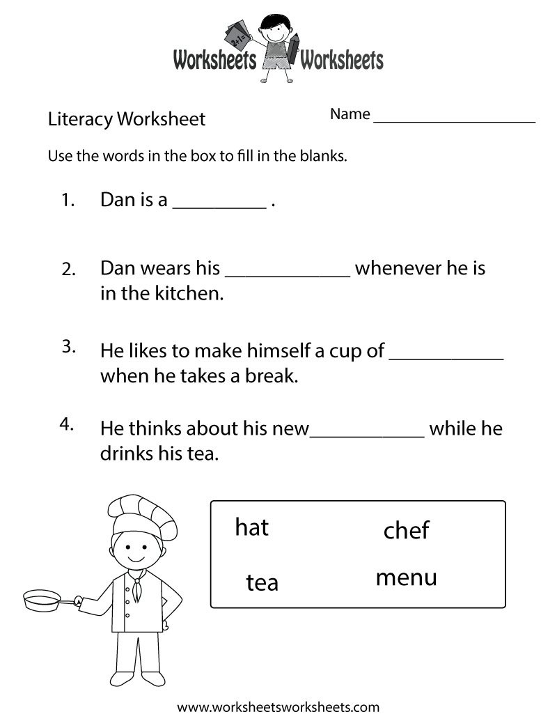 Fun Literacy Worksheet | Worksheets Worksheets - Worksheets Library in Free Printable Literacy Worksheets For Adults
