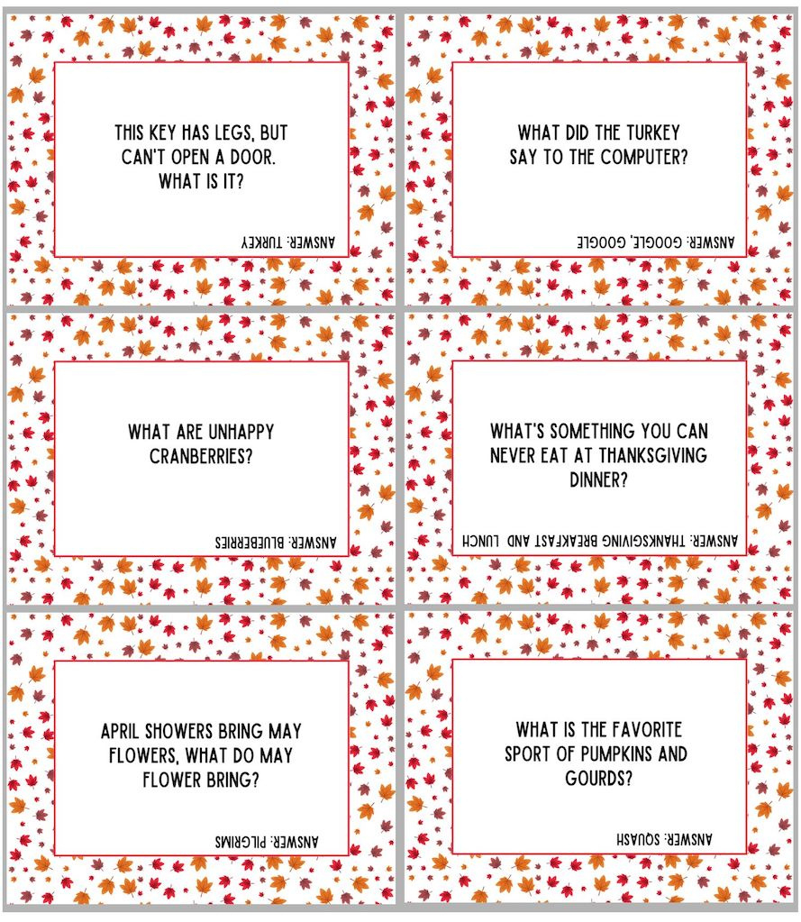 Fun Thanksgiving Riddle Me This Free Printable - Originalmom within Free Printable Riddles