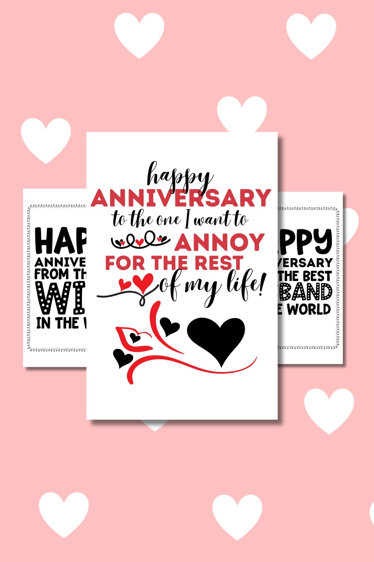 Funny Free Printable Anniversary Cards (Print At Home) - Life Is in Free Printable Anniversary Cards