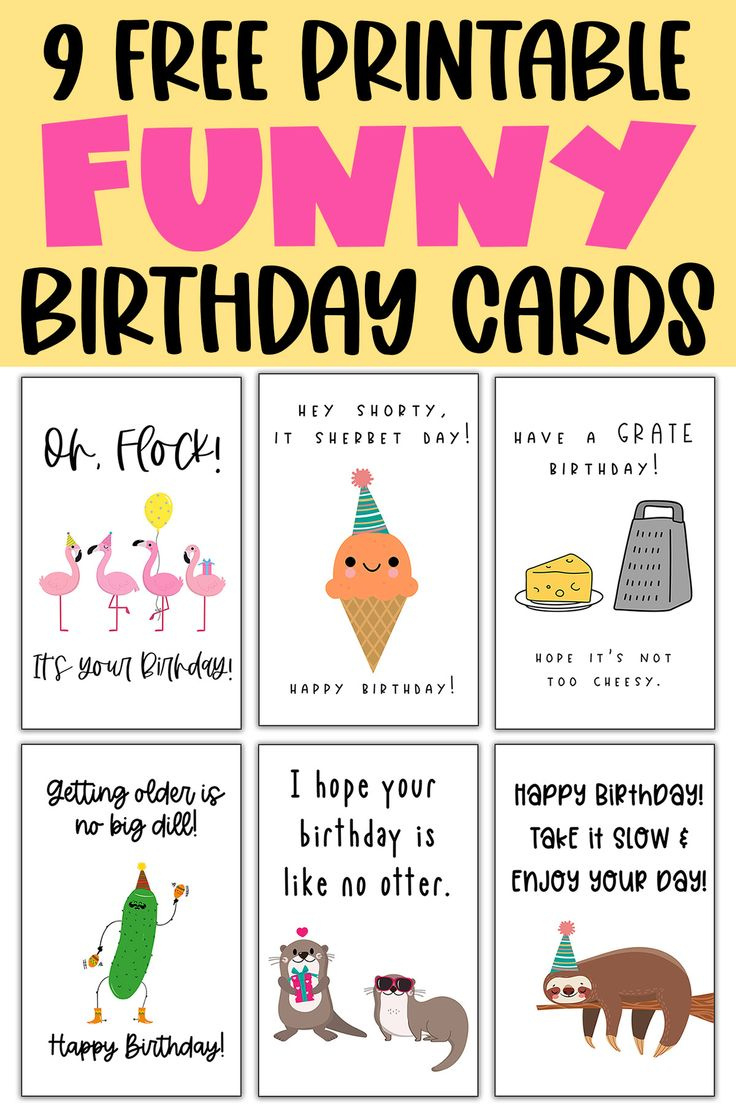 Funny Homemade Birthday Cards - 9 Free Printable Funny Birthday Cards regarding Free Printable Funny Birthday Cards For Adults