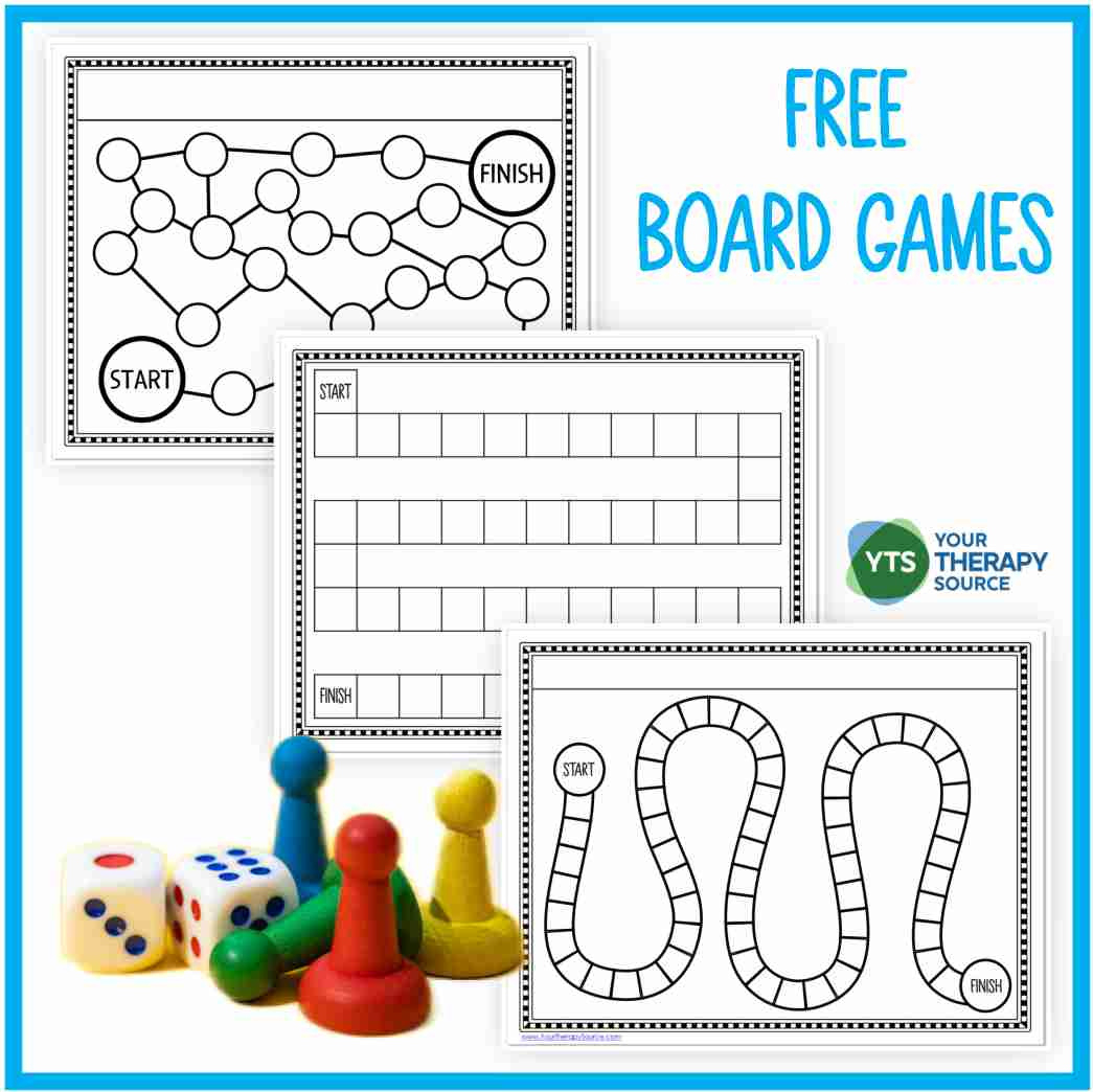 Game Board Printable - Free - Your Therapy Source with regard to Free Printable Board Games