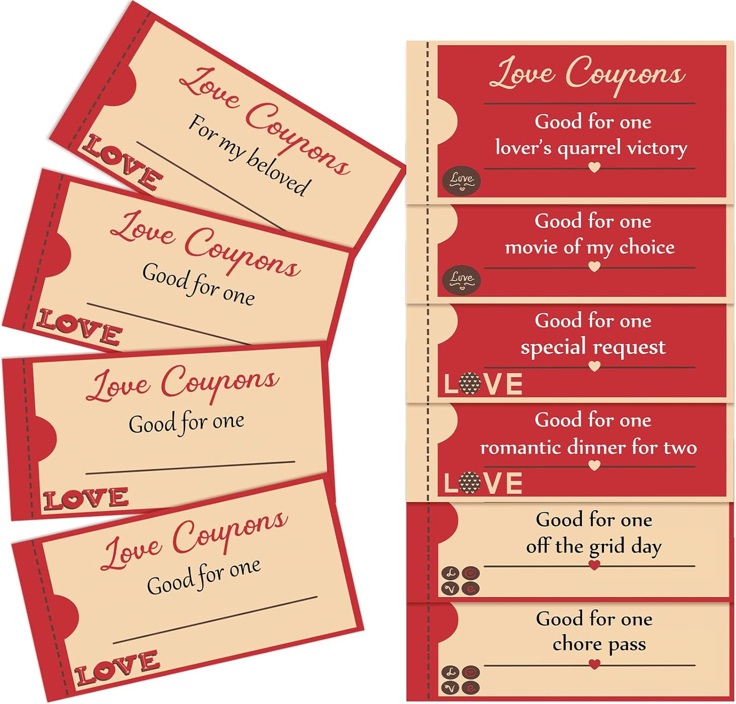 Gersoniel 30 Pieces Valentines Day Love Coupons For Him Or India throughout Free Printable Nature Made Vitamin Coupons