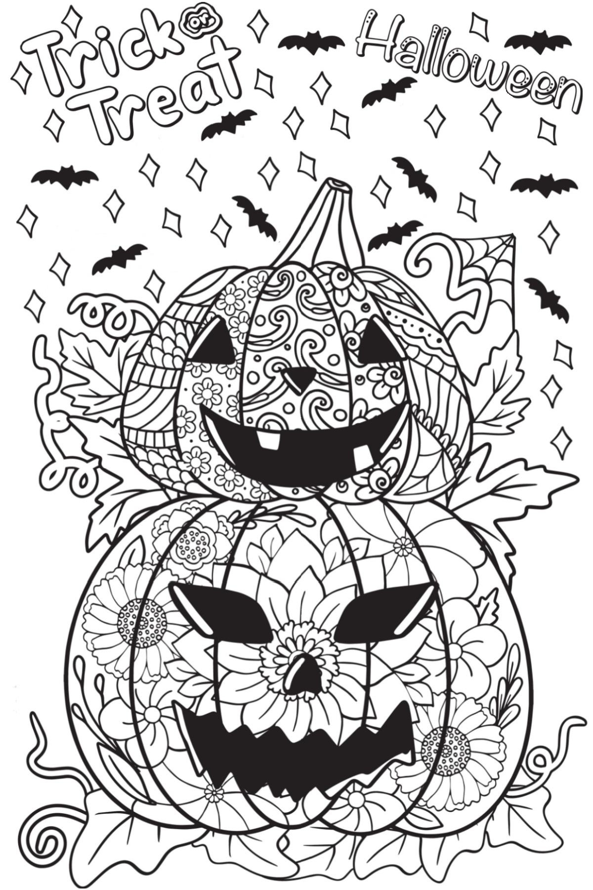 Get 13 Jack O Lantern Coloring Pages - Free Halloween Printables regarding Free Printable Halloween Coloring Pages